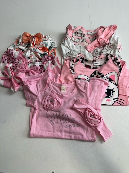 No brand Other - Baby girl, bundle clothes, (New)‎ 5 outfits . Newborn to 6 months.